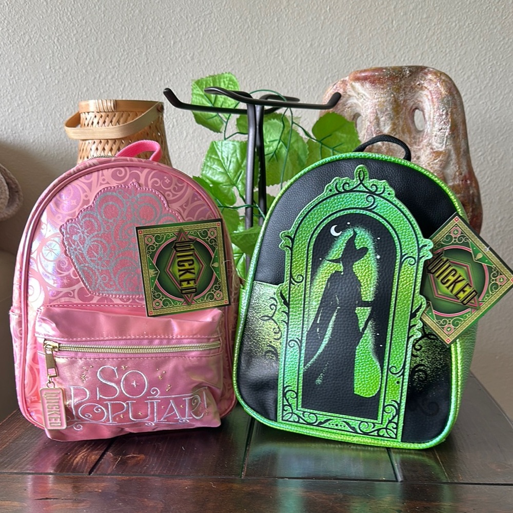 HER UNIVERSE Pink and Green Wicked Backpacks